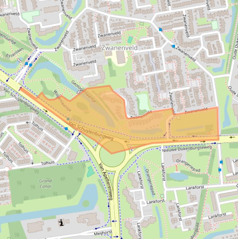 Kaart van postcodegebied 6538LP.