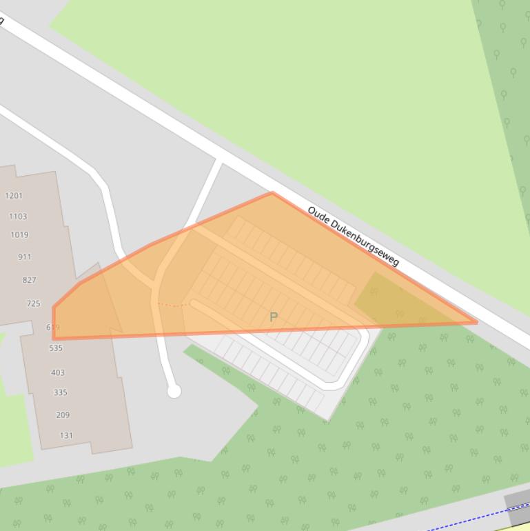 Kaart van postcodegebied 6538MV.