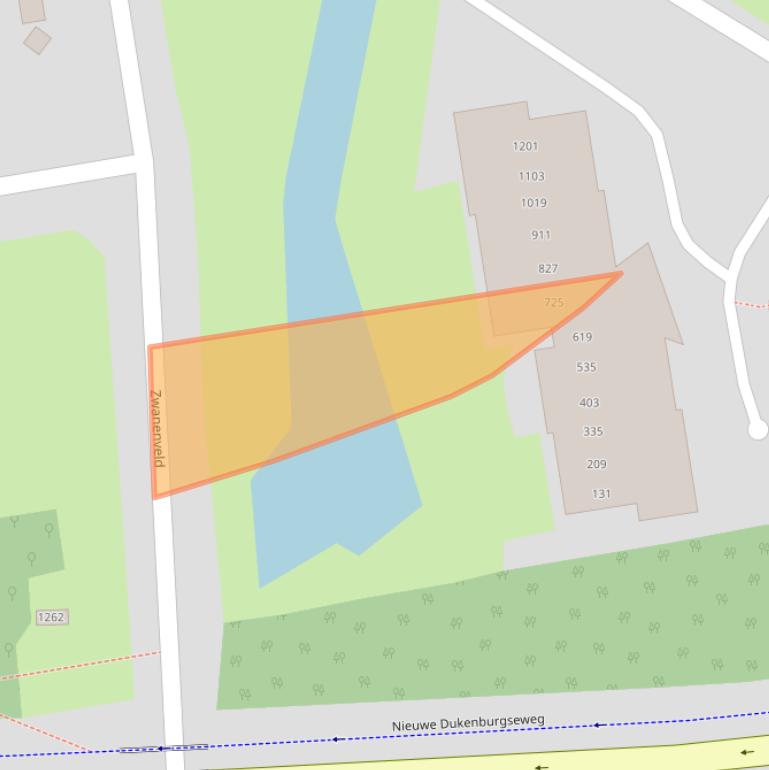 Kaart van postcodegebied 6538MX.