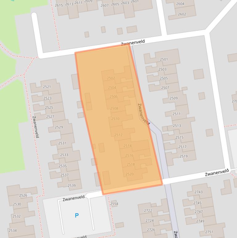 Kaart van postcodegebied 6538NJ.