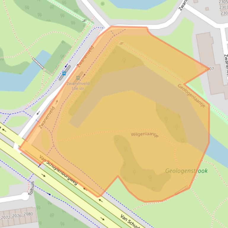 Kaart van postcodegebied 6538PE.