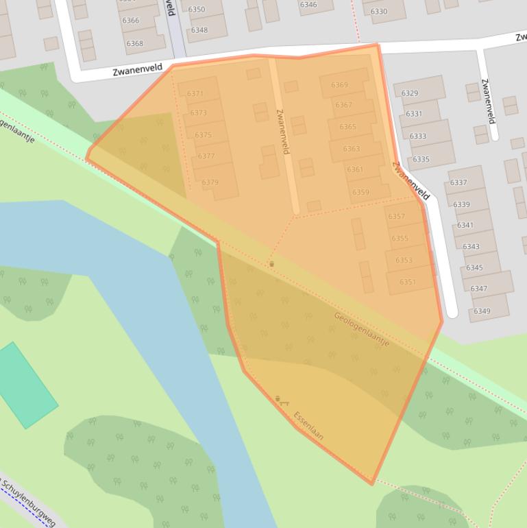 Kaart van postcodegebied 6538RP.