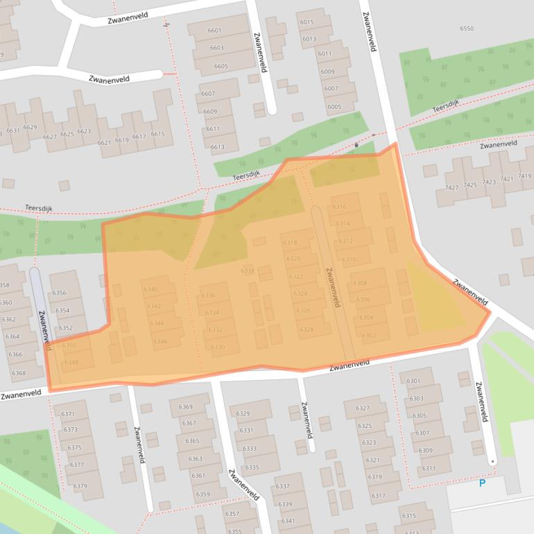 Kaart van postcodegebied 6538RR.