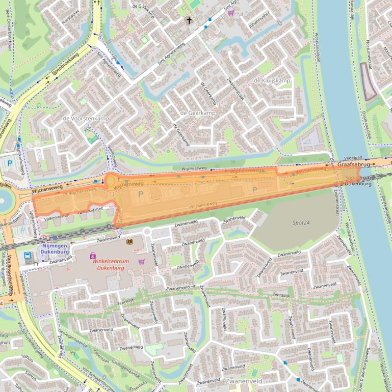 Kaart van postcodegebied 6538SX.