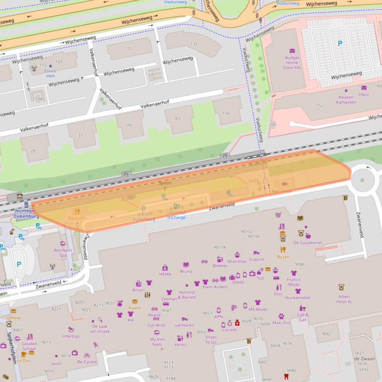 Kaart van postcodegebied 6538TA.