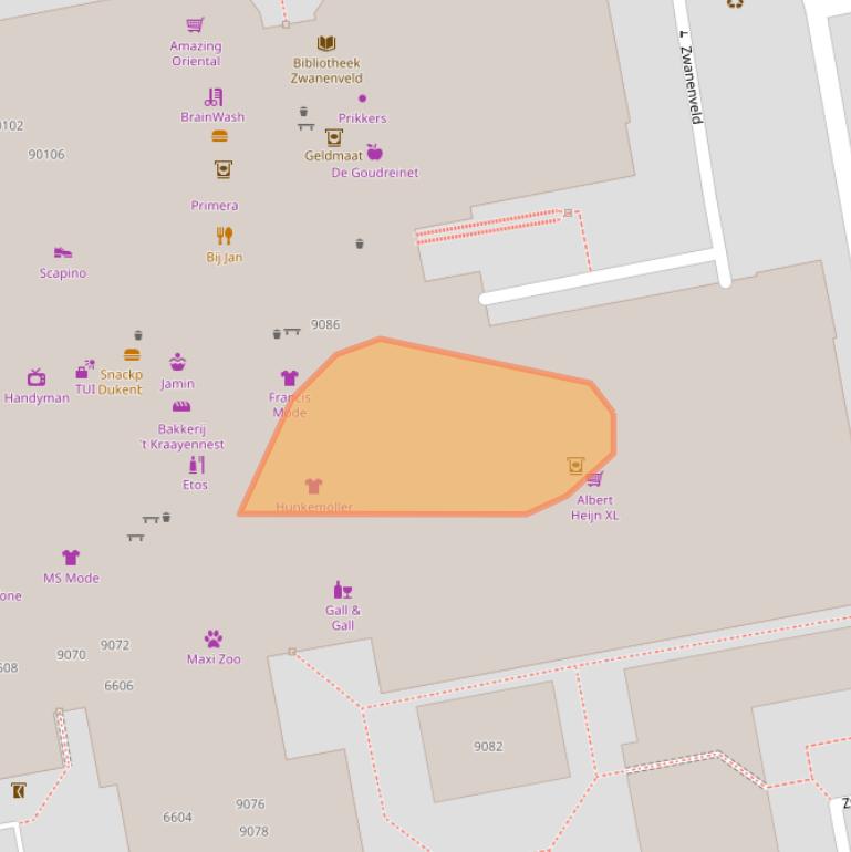 Kaart van postcodegebied 6538TZ.