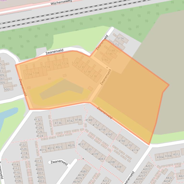 Kaart van postcodegebied 6538VH.