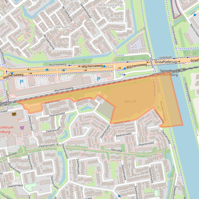 Kaart van postcodegebied 6538VJ.