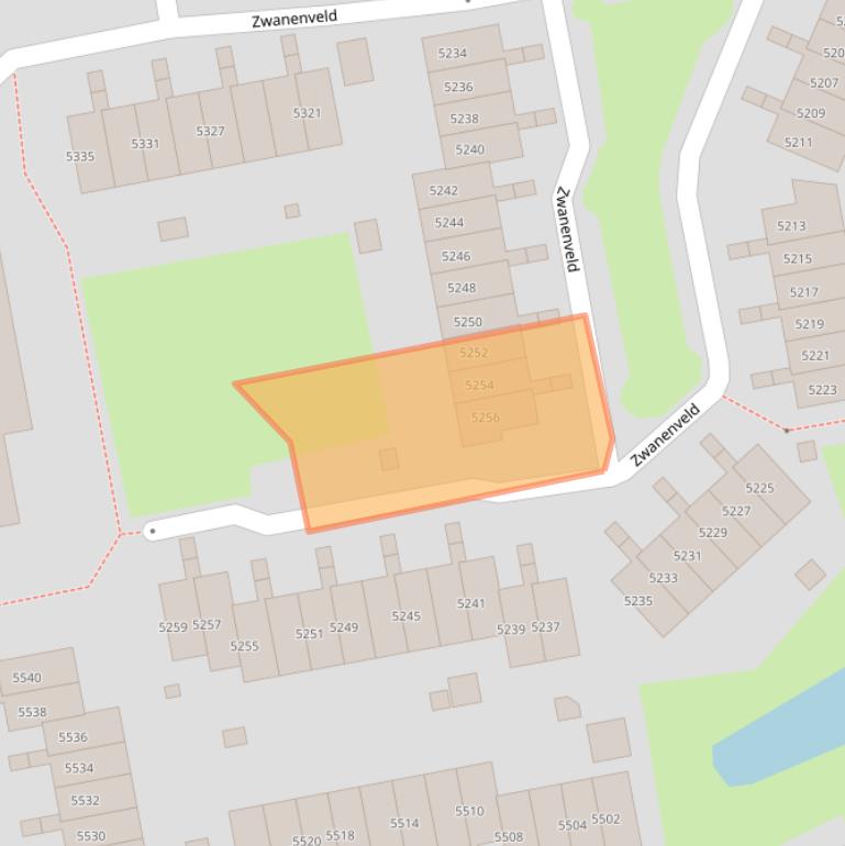 Kaart van postcodegebied 6538VN.