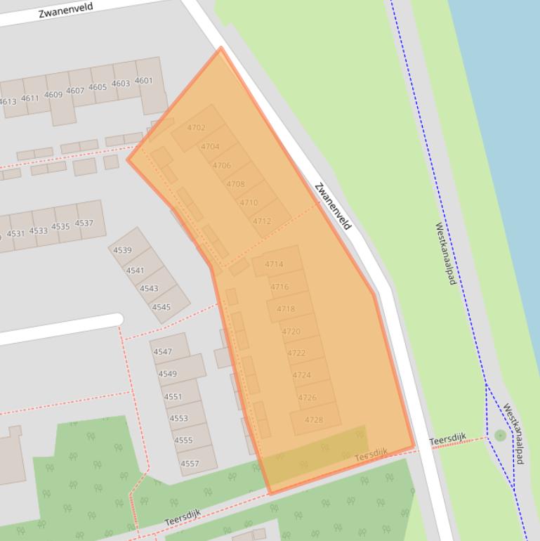 Kaart van postcodegebied 6538WN.