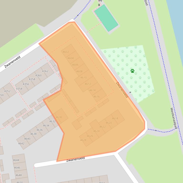 Kaart van postcodegebied 6538WR.