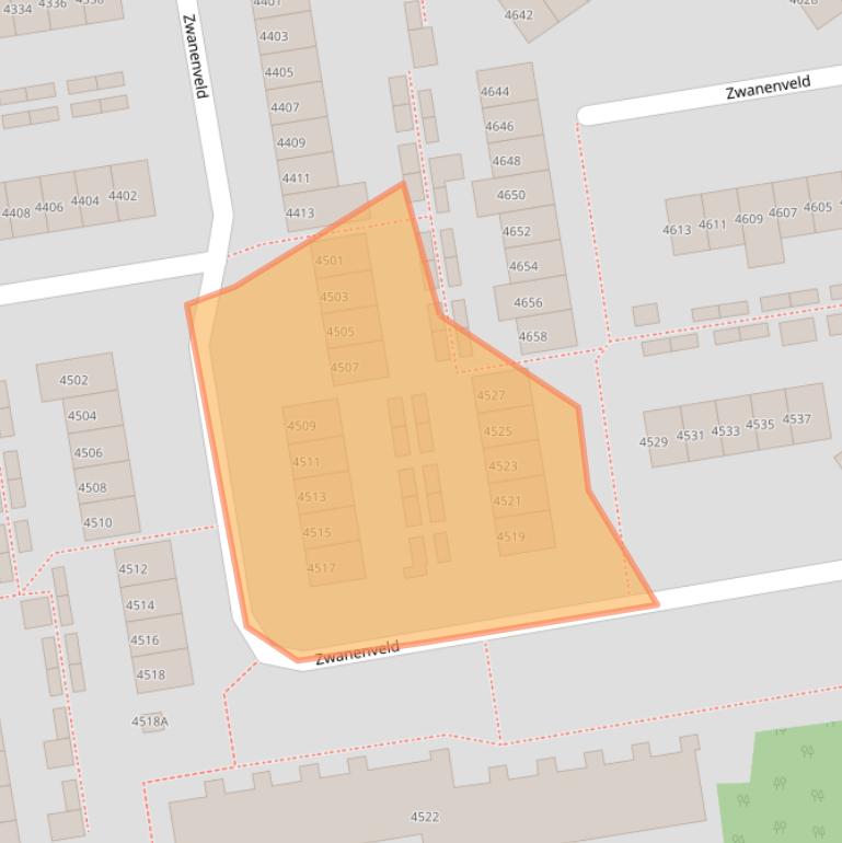 Kaart van postcodegebied 6538WT.