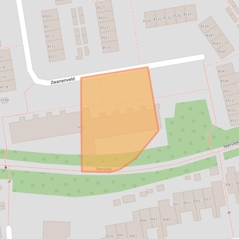 Kaart van postcodegebied 6538WZ.