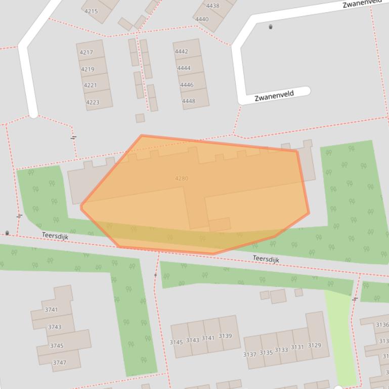 Kaart van postcodegebied 6538XJ.