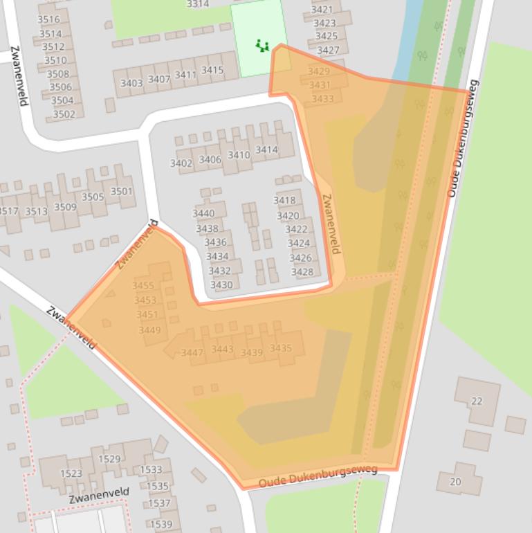 Kaart van postcodegebied 6538ZE.