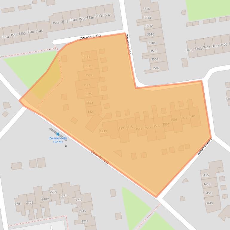 Kaart van postcodegebied 6538ZH.