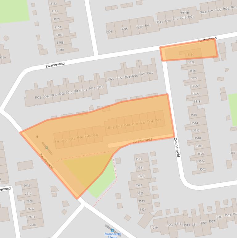 Kaart van postcodegebied 6538ZK.