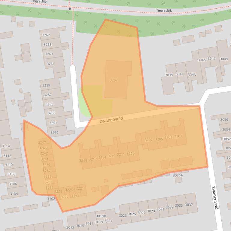 Kaart van postcodegebied 6538ZP.