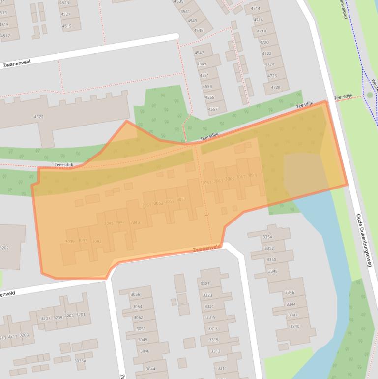 Kaart van postcodegebied 6538ZW.