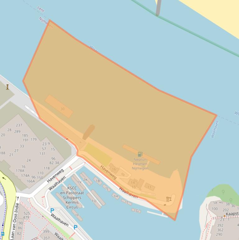 Kaart van postcodegebied 6541AD.