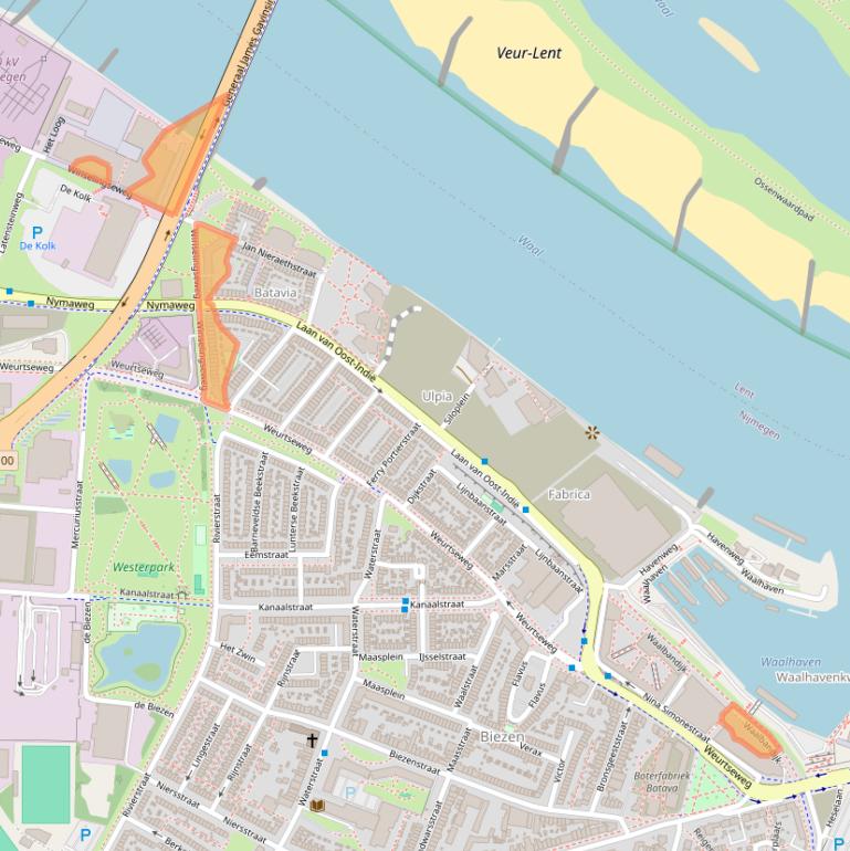 Kaart van postcodegebied 6541AK.