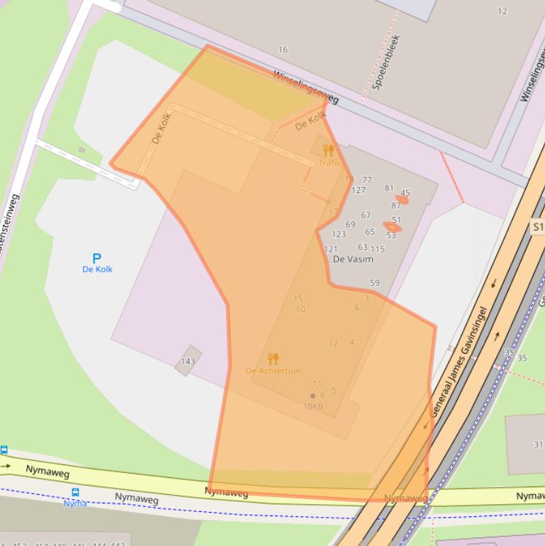 Kaart van postcodegebied 6541AV.