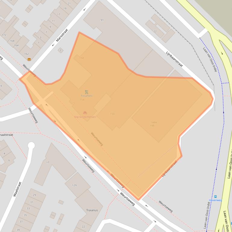 Kaart van postcodegebied 6541BA.