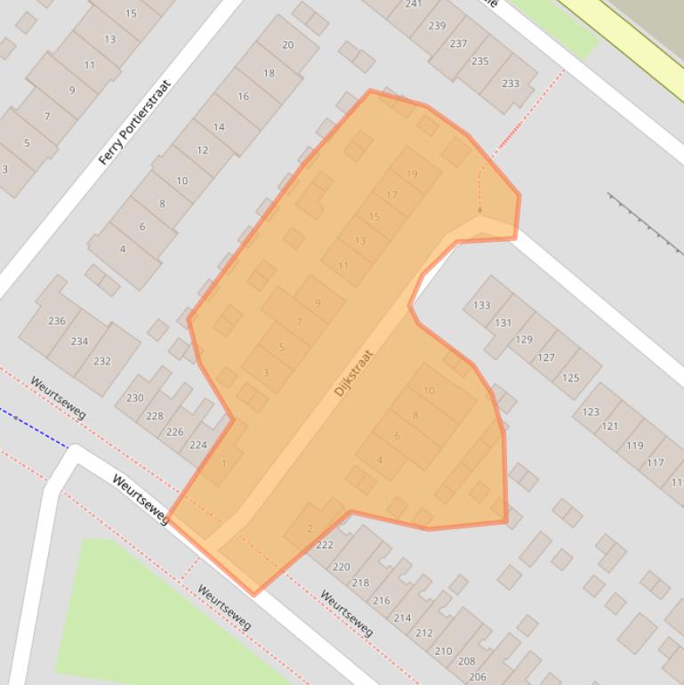 Kaart van postcodegebied 6541BK.