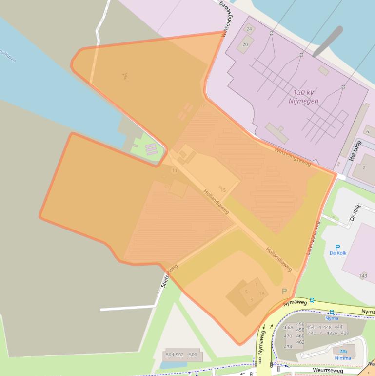 Kaart van postcodegebied 6541BL.