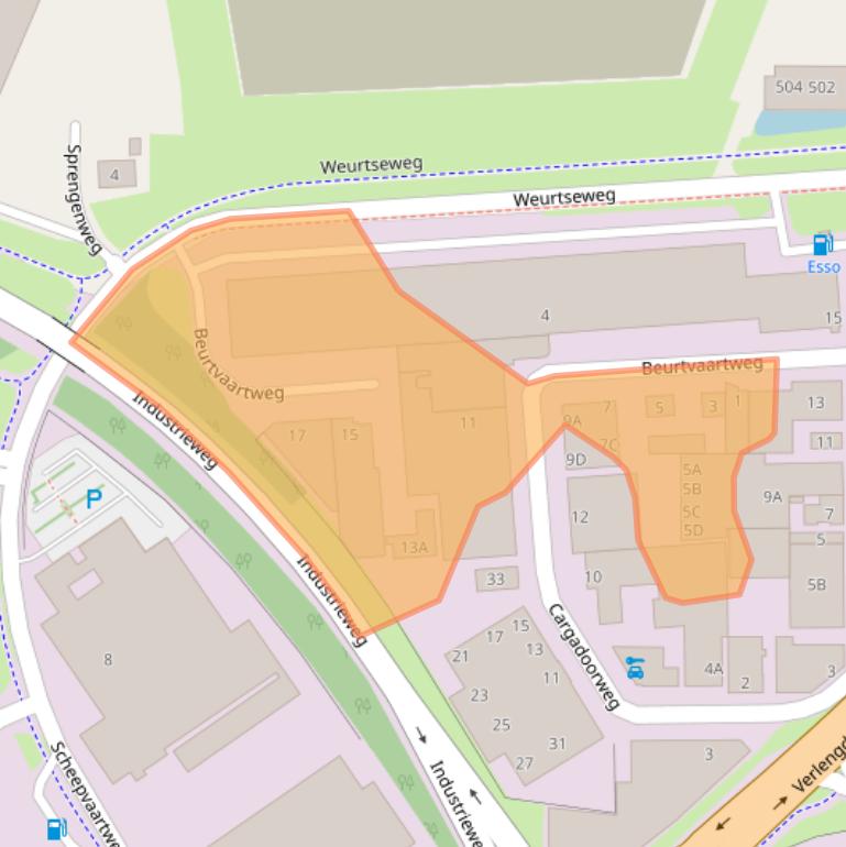 Kaart van postcodegebied 6541BV.