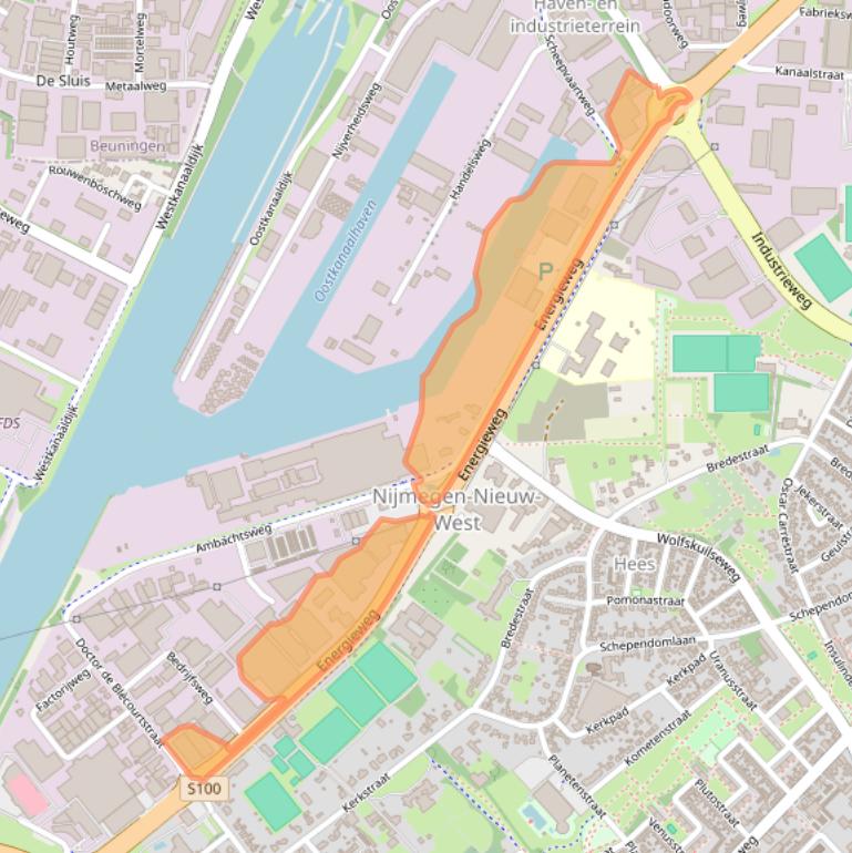 Kaart van postcodegebied 6541CX.