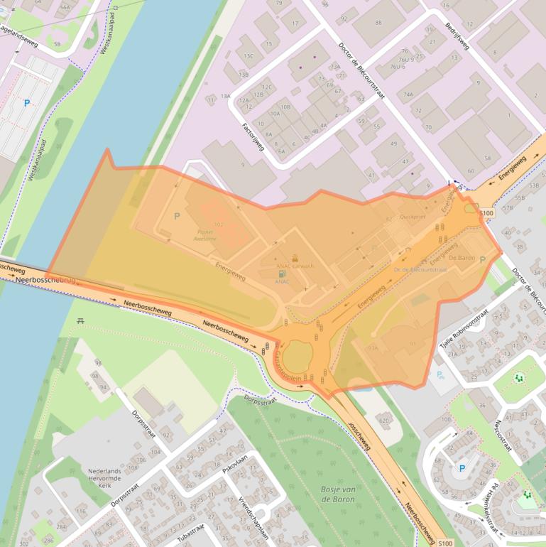 Kaart van postcodegebied 6541CZ.