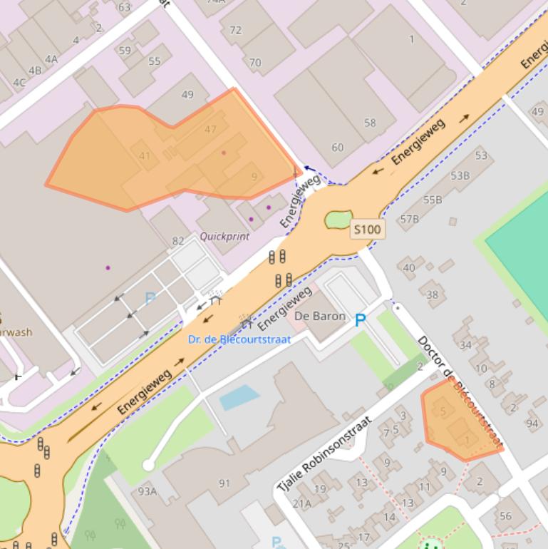 Kaart van postcodegebied 6541DD.