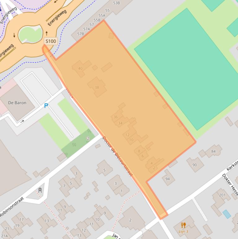 Kaart van postcodegebied 6541DJ.