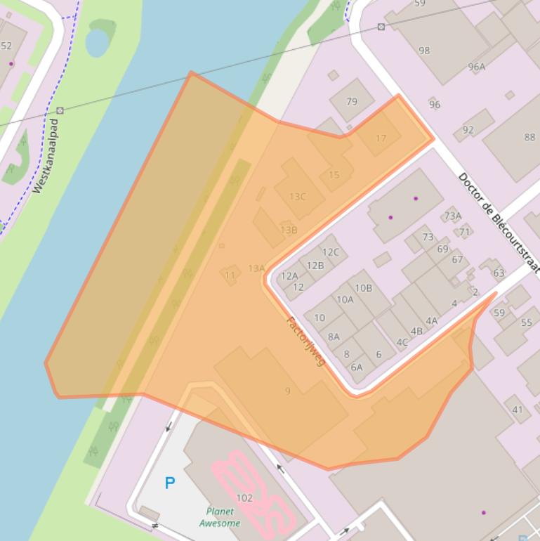 Kaart van postcodegebied 6541DM.