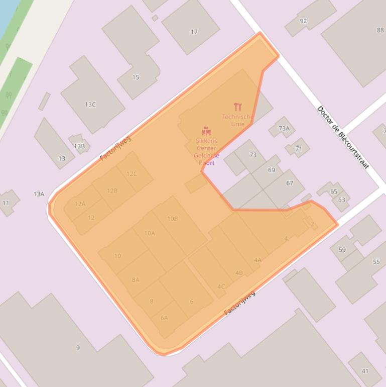 Kaart van postcodegebied 6541DN.