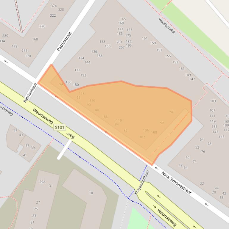 Kaart van postcodegebied 6541EC.