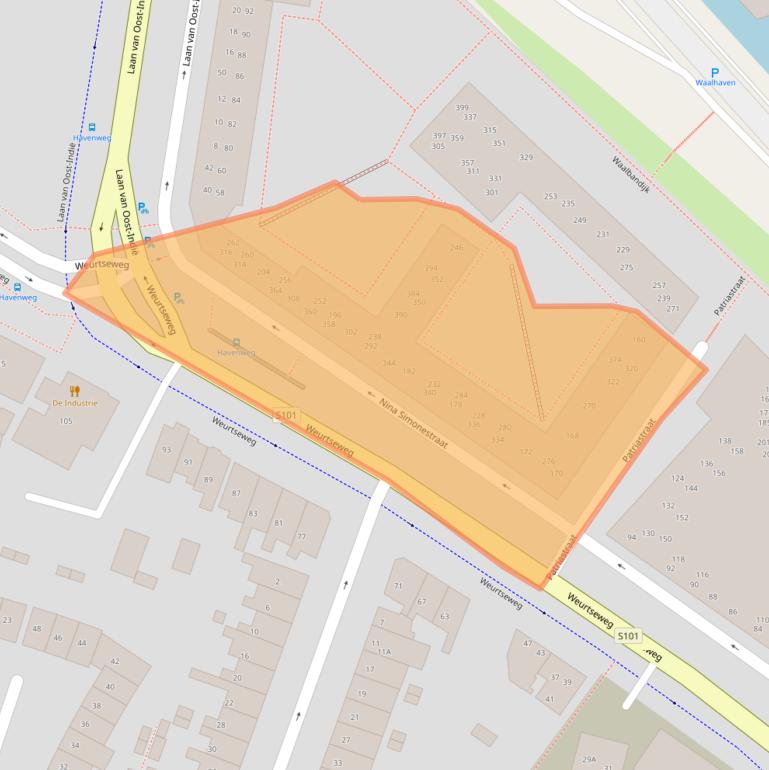 Kaart van postcodegebied 6541EE.