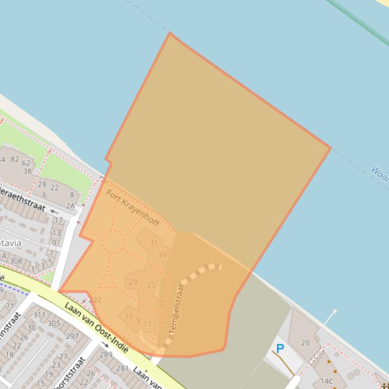 Kaart van postcodegebied 6541GE.