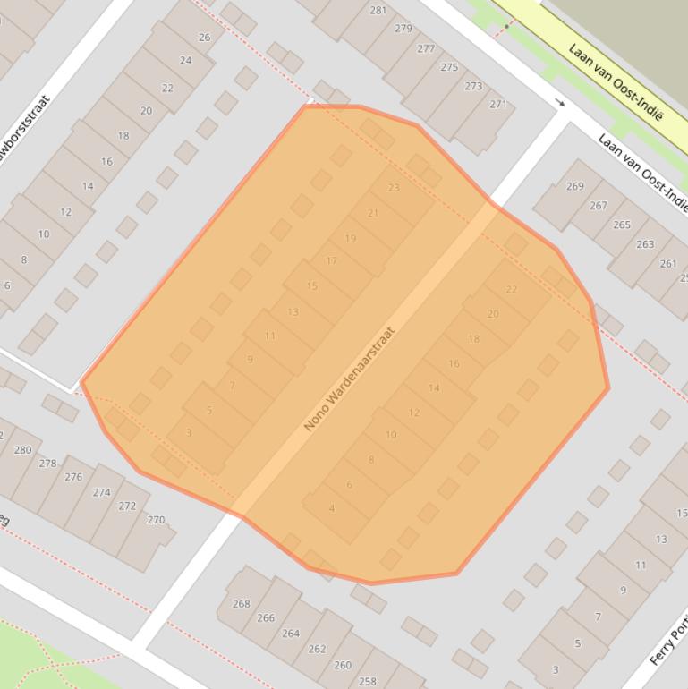Kaart van postcodegebied 6541GR.