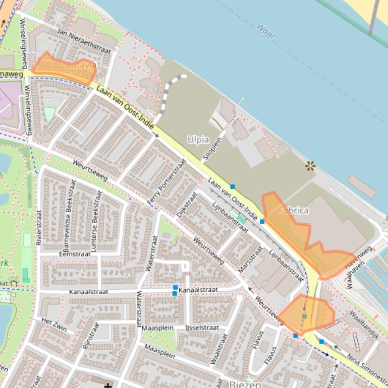 Kaart van postcodegebied 6541GZ.