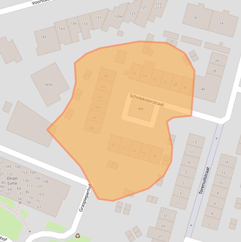 Kaart van postcodegebied 6541LD.