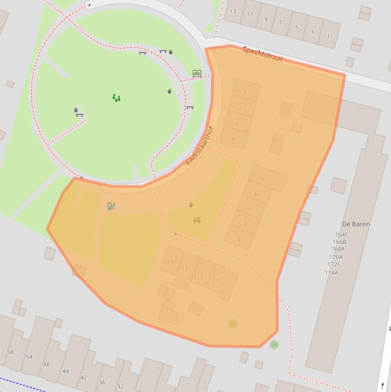 Kaart van postcodegebied 6541MA.