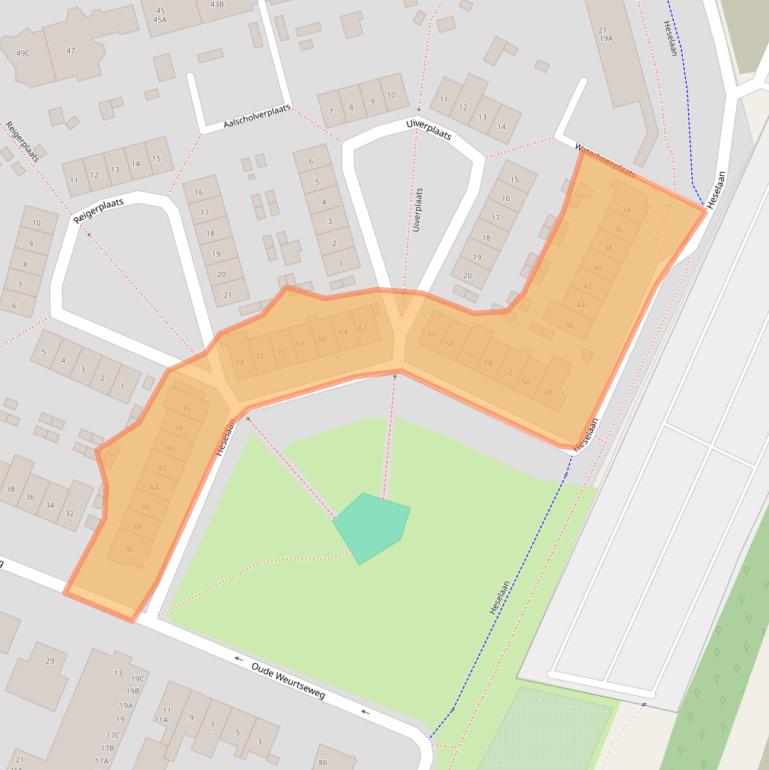 Kaart van postcodegebied 6541MH.