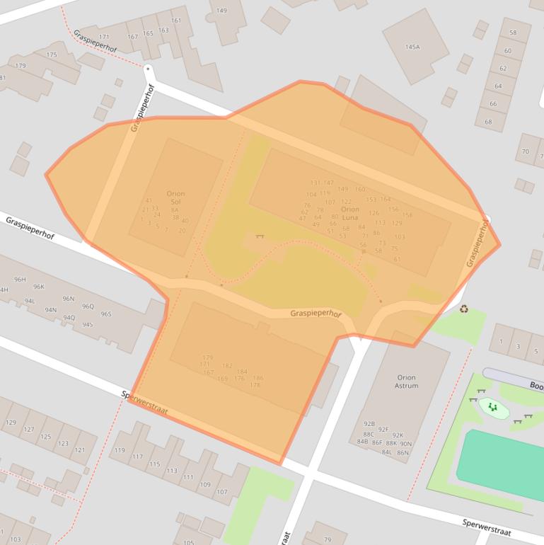 Kaart van postcodegebied 6541NN.