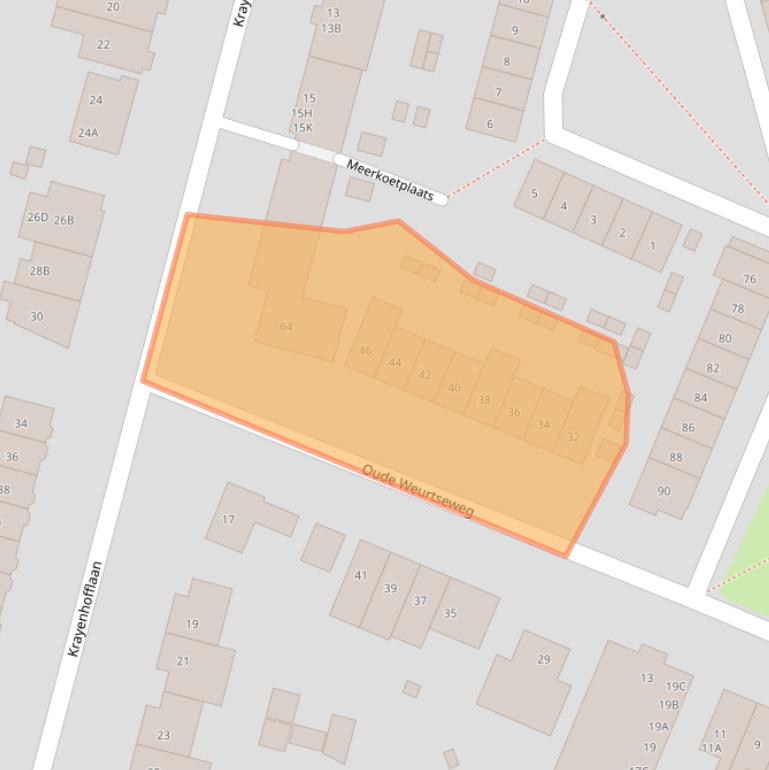 Kaart van postcodegebied 6541PJ.