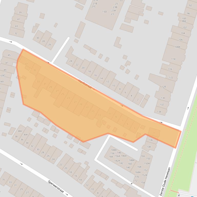 Kaart van postcodegebied 6541PL.