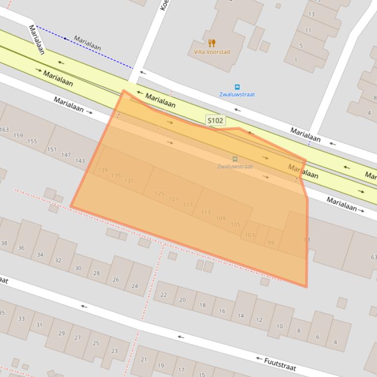 Kaart van postcodegebied 6541RD.