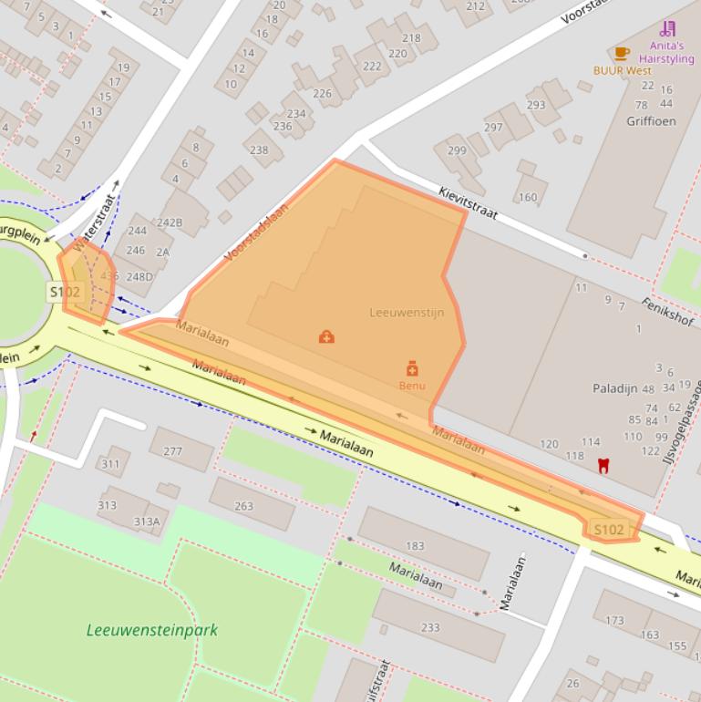 Kaart van postcodegebied 6541RR.