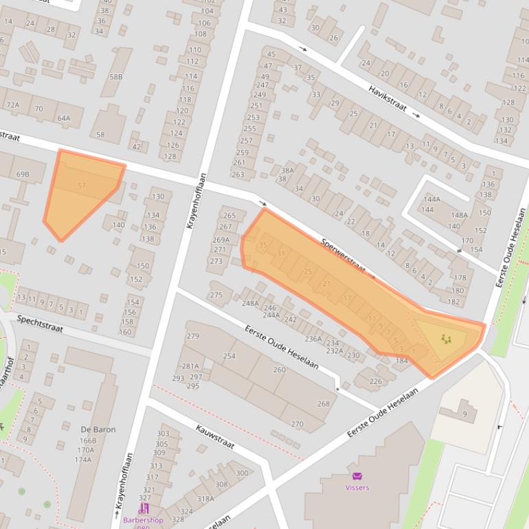Kaart van postcodegebied 6541SB.
